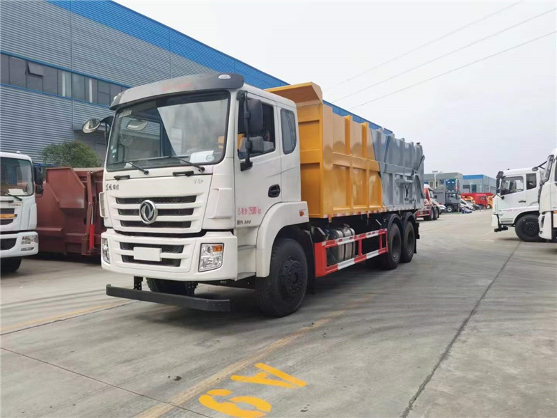 東風(fēng)后雙橋22方壓縮對(duì)接垃圾車(chē)