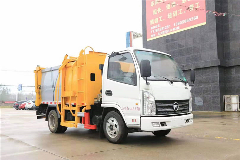 藍(lán)牌程力側(cè)掛桶壓縮垃圾車(chē)價(jià)格低