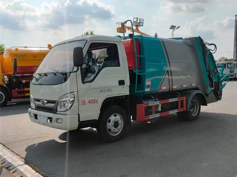 福田5方藍(lán)牌壓縮垃圾車(chē)新規(guī)